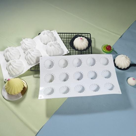 3D Bun Dumpling Silicone Shape Candle Molds Mold Steaming Dumpling for Chocolate Resin