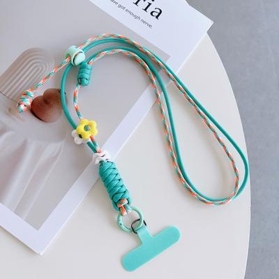 Multi-Functional Mobile Phone Universal Lanyard, Bilateral Adjustable Crossbody Long Rope, Neck Lanyard, Dopamine Pendant