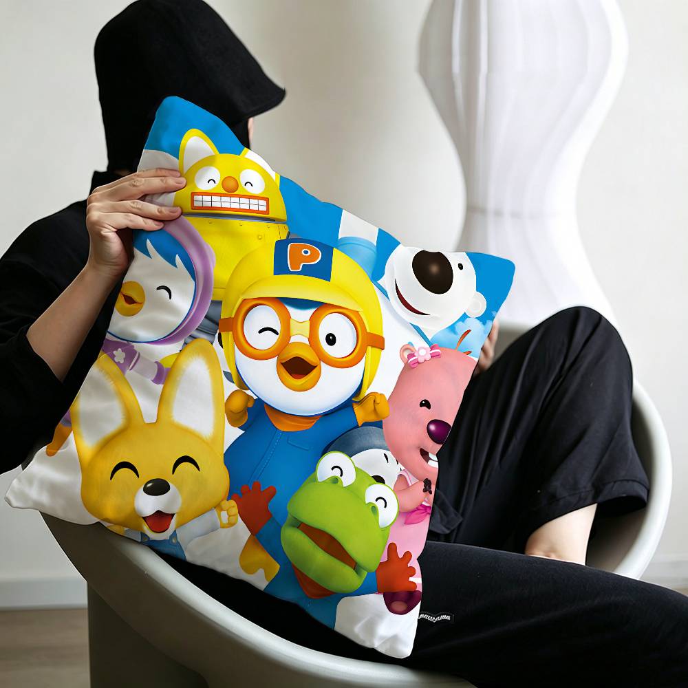 Anime Cute P-Pororos Maple Design Lucky Dragon pillow cover sofa cushion cover home room decoration children gift