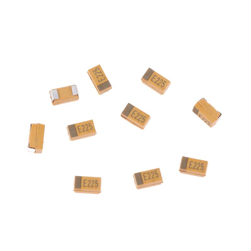 

10Pcs Tantalum Capacitor Type A 3216 Patch Liner 25V 16V 10V 6.3V 100Uf 47Uf 4.7Uf 2.2Uf 25V2.2UF