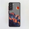 Aesthetic Snow Mountain Matte Case For Samsung Galaxy S22 S20 S21 FE S10 S9 Plus S8 Capa Note 20 Ultra 10 Lite Phone Fundas