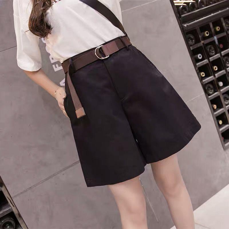 

Women s High-Waisted Wide-Leg A-Line Shorts - 2026 Summer Korean Style M (Recommended 95-105 Jin)
