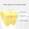 1Pcs PU Leather Knitted Car Pillows Headrest Neck Rest Cushion Support Seat Accessories Auto Black Safety Pillow Universal Decor
