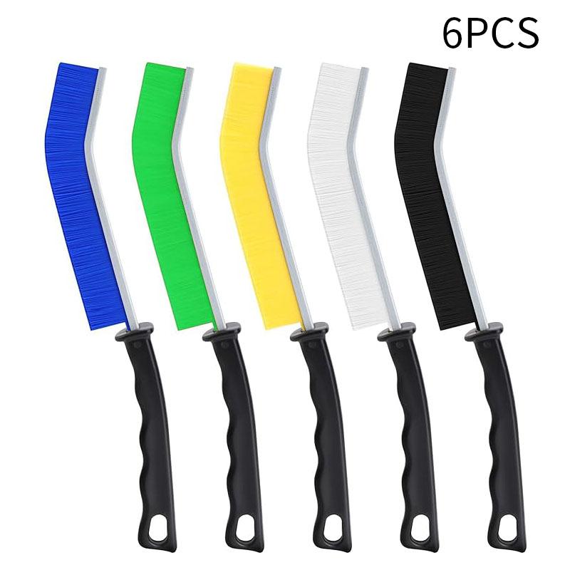 

6PC Household Cleaning Brushes, Crevice Cleaning Brushes, Hard Bristle Crevice Cleaning Brush for Small Corner Space, Multifunct