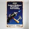 Sears Craftsman Vintage Cabinet Builders Power Hand Tool Catalog Metal Tin Sign Retro Industrial Wall Decor for Garage Shop Home