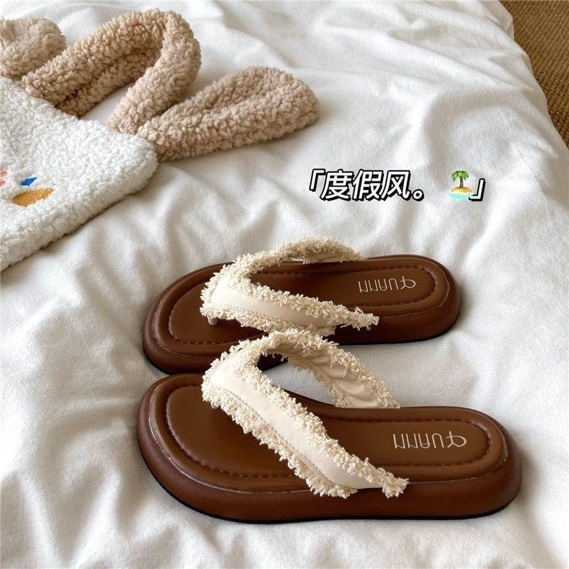 Fashion Women Roman Cool Slippers Retro Flip Flops Fashion Sandal Beach Versatile Shoes Vacation Casual Beach Flat Shoes Sandalias Mujer
