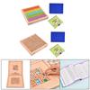 1-100 Digital Math Learning Toy Educational Montessori Toys Train Logical Wooden Sudoku Board for