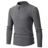 Men's Half-zipper Stand-up Collar Thickened Warm Sweater Bottoming Shirt Autumn and Winter Casual Men's Models