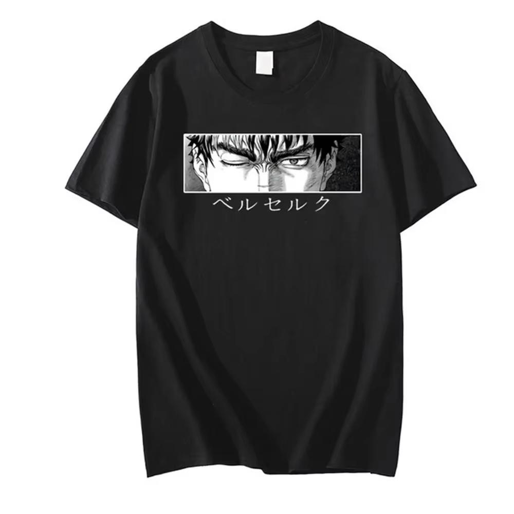 

New Arrival Mens Clothes Tee Shirt Homme Graphic T-Shirts Men Tshirt for Men Ropa Hombre Anime Berserk Print Camisetas - Men ... S разноцветный