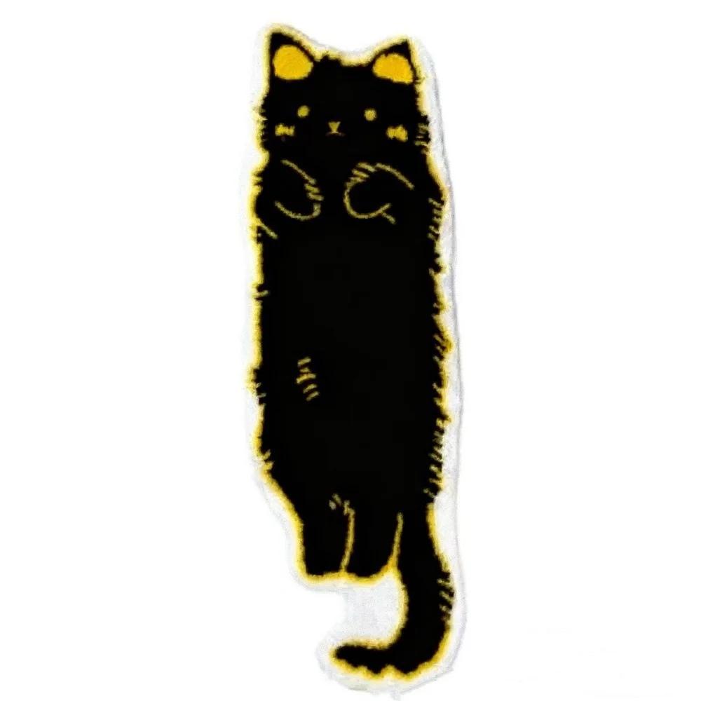 Lang Pluche Vloerkleed Cartoon Kat Ontwerp, Antislip Wasbare Zachte Vloermat voor Slaapkamer Woonkamer Huisdecoratie, Machinewasbaar 40x120cm 16x47inch