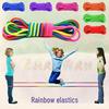 Özel Lastik Bantlı Yüksek Esnek Çocuk Renkli Atlama İpi