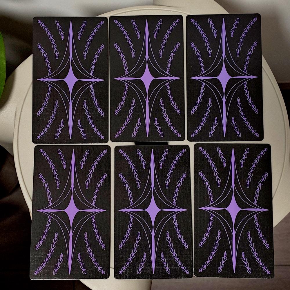 Honey and Lavender Tarot 12*7cm in Rigid Box Fairy Tale and Fantasy Deck 78 Cards Printed on 350GSM Double-embossed Cardstock