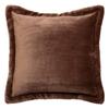 "Cuddly" Cushion 38 X 58 Cm and 53 X 53 Cm Flannel 550 G - Cuddly Brown - Cushion 53 X 53 Cm