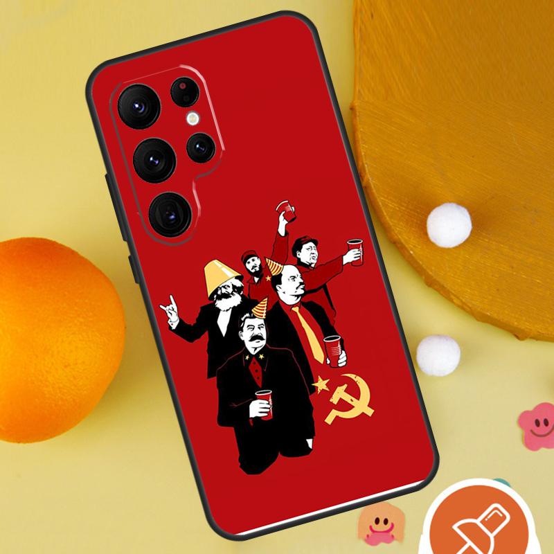 Stalin Soviet Phone Case For Samsung Galaxy S25 Ultra S24 S22 S21 Ultra S9 S10 S20 Plus S23 FE Funda Cover