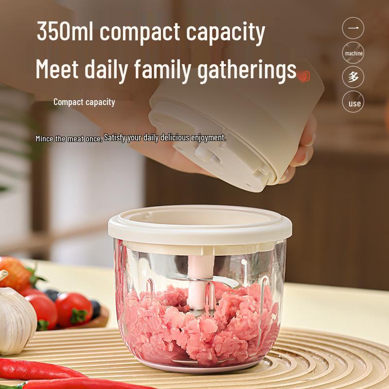 Rechargeable Electric Mini Garlic Press & Chopper