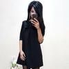 Elegant Cotton Blend Solid Color Dress With Sweet Bow Design For Stylish Commuters