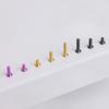 M4*8 10 12 14 16 18-50mm TC4 GR5 Titanium Alloy Torx Flat Countersunk Screw Bolt for Bike Bicycle Road Bike Multiple Colors
