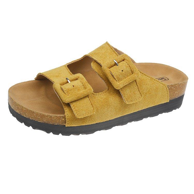 2025 Spring and Summer Fashion Retro Comfortable Slippers One Pedal Casual Versatile Thick-soled Women's Outer Slippers Tide