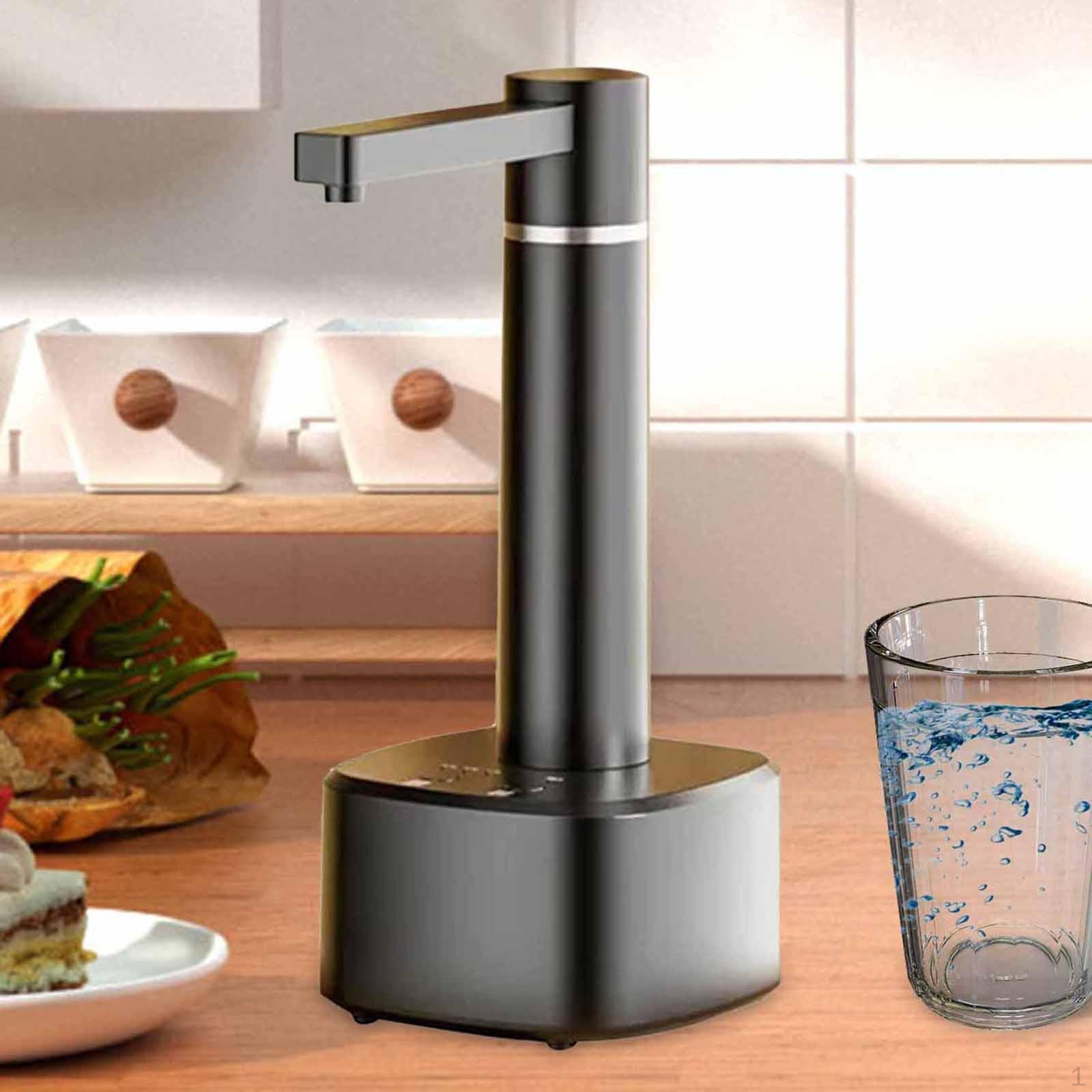Water Bottle Pump Dispenser,Countertop Dispenser with Connecting Hose,Rechargeable,Water