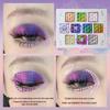 UCANBE 10-Color Dragon Baili Fanghua Iridescent Glitter Eyeshadow Palette for Stage, Music Festivals, and Cosplay.