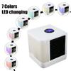 New Portable Air Conditioner Mini USB Air Cooler Humidifier Purifier 7 Colors LED Light Desktop Air Cooling Fan