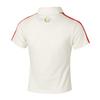 Puma Polo Shirt With Embroidered Brand Logo Color Block Striped Letter Print Pattern Women Tops White 629235-65
