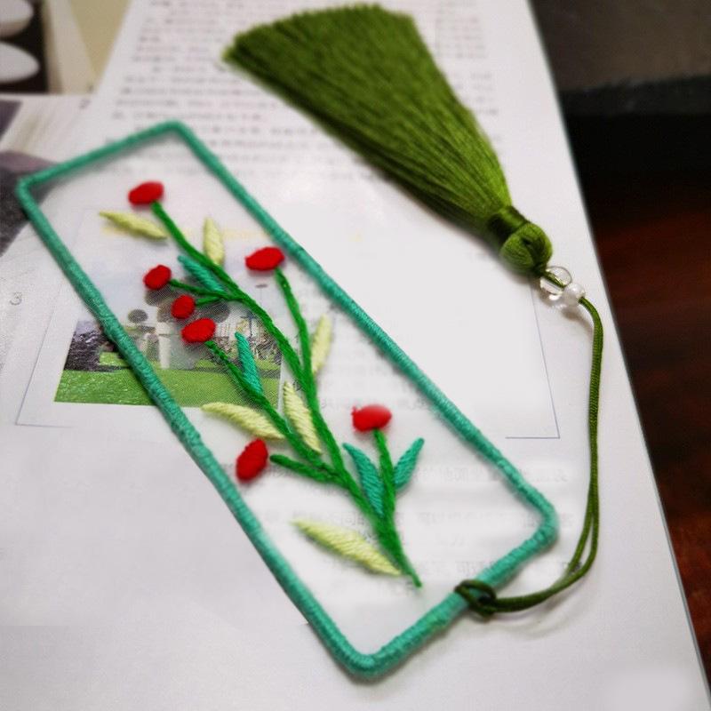 DIY Beginner Lu Embroidery Bookmark & Sachet Kit – Creative Handmade Gift