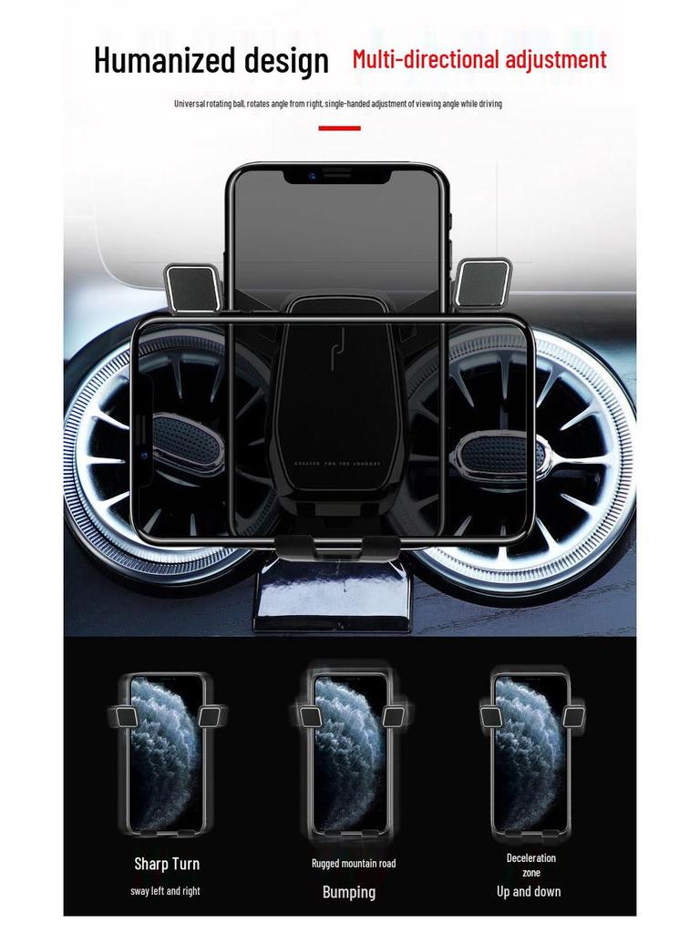 Držák na telefon do auta Mercedes-Benz Třídy C/GLC s bezdrátovým nabíjením (Modely 2015-2022)