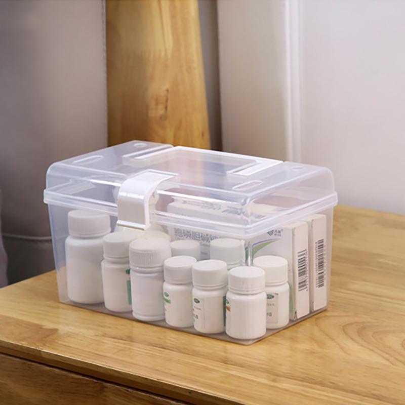 Large Capacity Storage Box Foldable Multifunctional Plastic Portable Makeup Hairpin Organizer Nail Art Jewelry Box