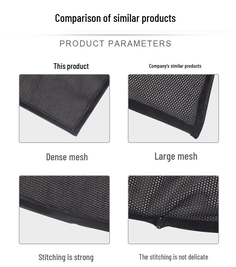 Universal Breathable Mesh Car Window Sun Shade and Privacy Curtain