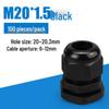 M-Type High-Temperature Resistant Waterproof Plastic Cable Connector with Outer Spiral Gland