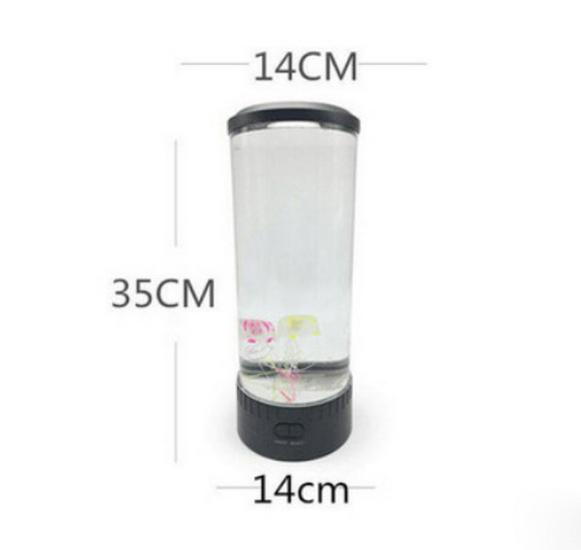 Creative LED Jellyfish Light - Cylindrical USB Plug-in with Color-Changing Atmosphere for Nighttime Illumination