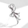 Bow Brooch, High-end Women's Simple and Versatile, Crystal Corsage, Niche Design Sense Brooch