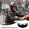 bike visor,retro helmet universal brim 3 button brim motorcycle hat visor 3 clip design