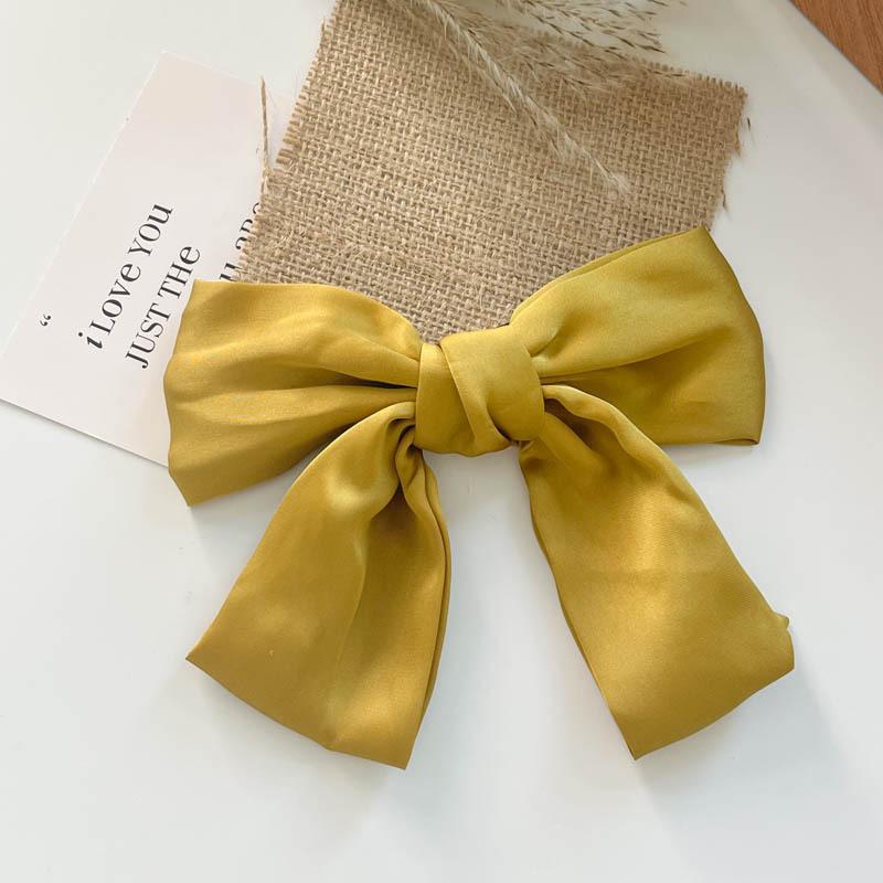 Fashion Large Ribbon Bow Hair Clips For Women Trendy Satin Bowknot Hairpins Cute Ponytail Barrettes Ladies Hair Accessories Gift