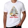 Funny Fish Christmas Tree For Unisex Grandpa Fishing Lovers Dad Tshirt Work Style Casual Tshirt