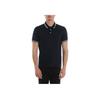 Emporio Armani Blended Short Sleeve Polo Shirt Men Tops Navy-Blue 3G1FL0-1JBQZ-0920