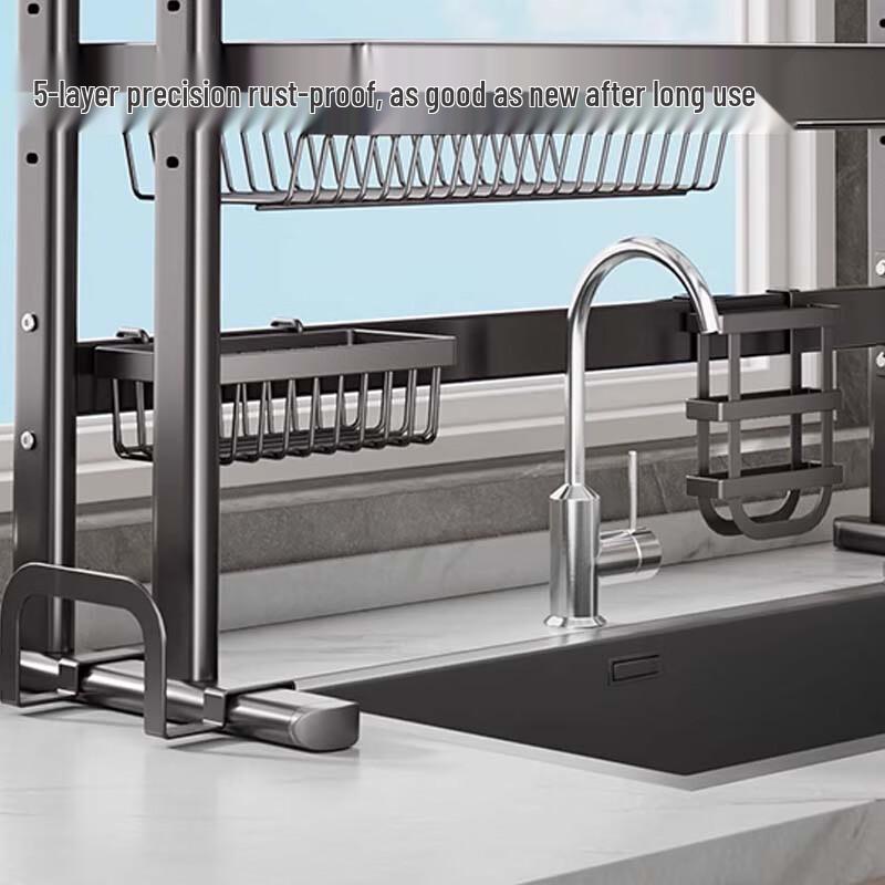 Multifunctional Kitchen Countertop Dish Rack