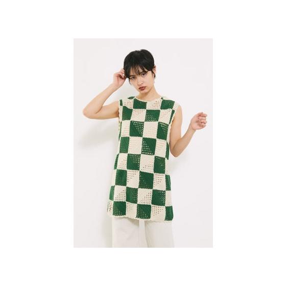 block crochet knit tops pattern GRN5