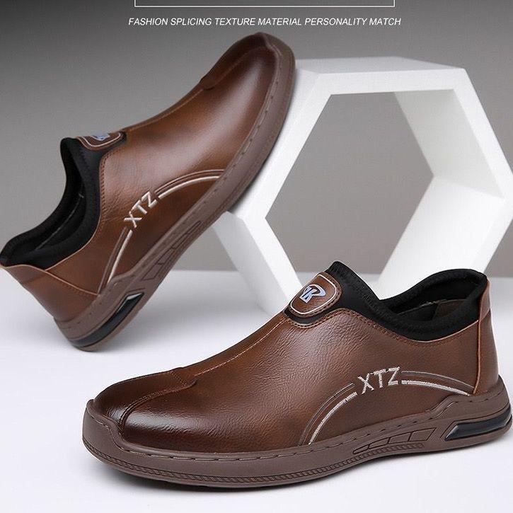 

Leather shoes summer new British casual men s shoes men s business casual soft leather business leather shoes 44