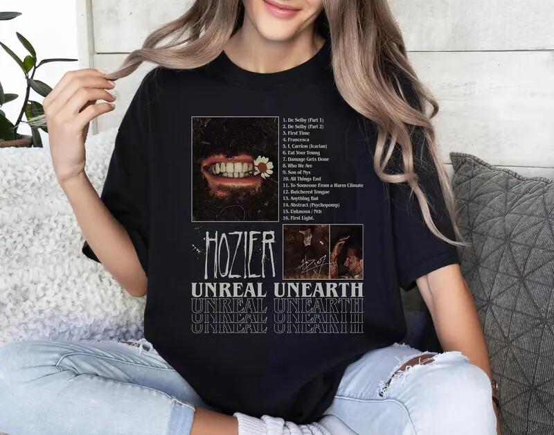 Retro Unreal Unearth Tour Shirt Hozier Tour Vintage Unreal Unearth Unisex Tee XXL