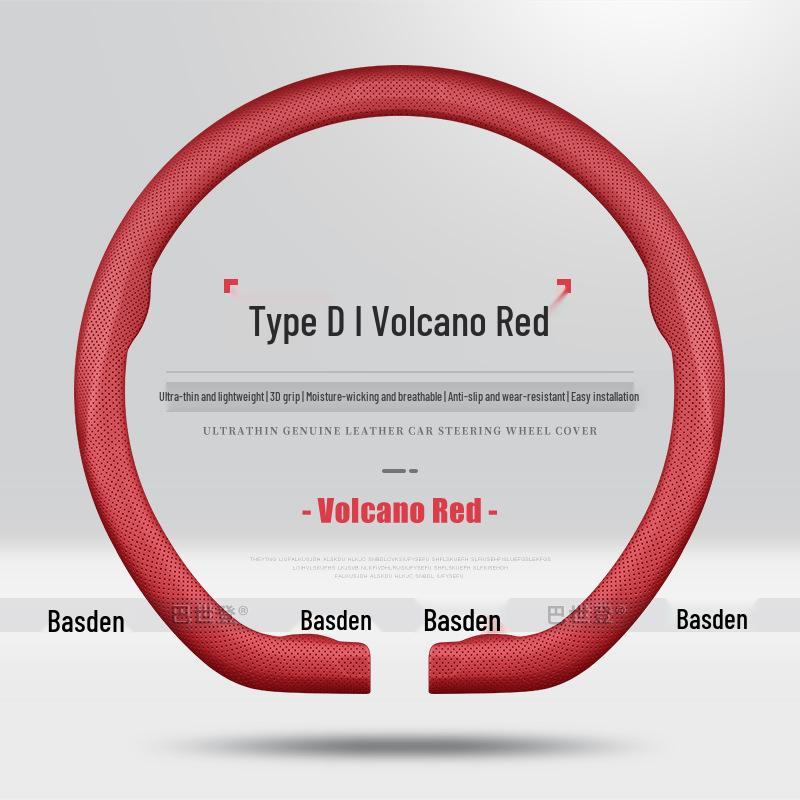 Genuine Leather Ultra-Thin Steering Wheel Cover for Nio ES6, ES8, EC6, ET5, ET7, ES7, ES5