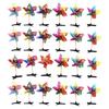 Pack of 24 Colorful Pinwheel Hair Clip Windmills Hair Barrette Hair Decorations