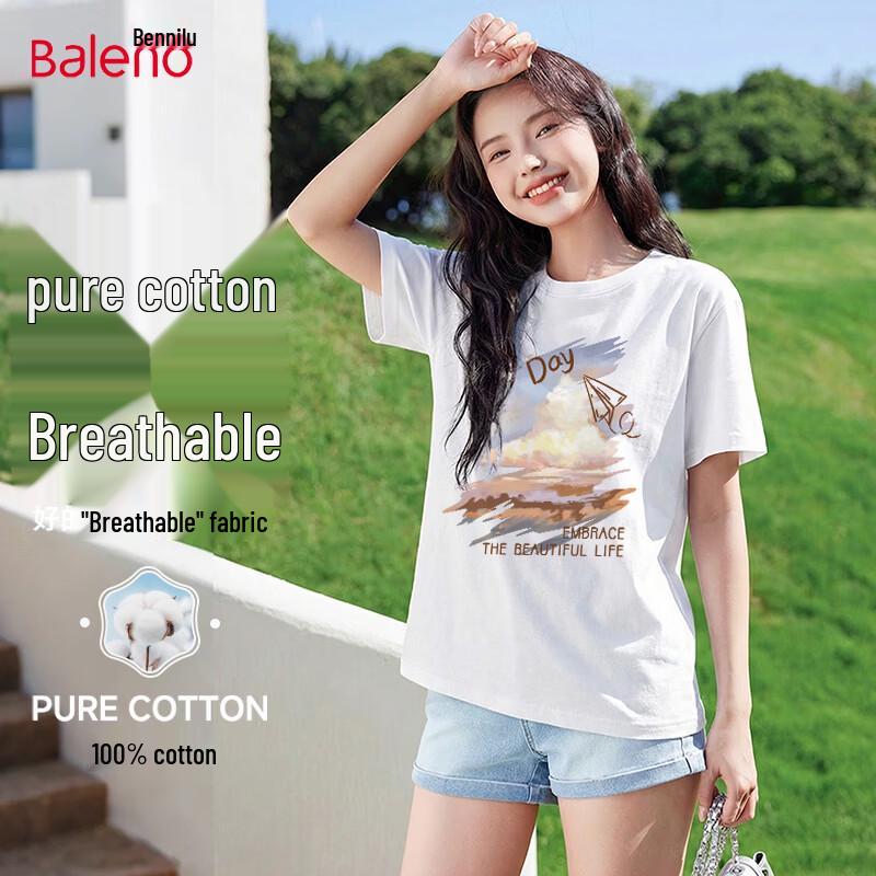 

Baleno Women s Loose Fit Sunset Graphic Cotton T-Shirt 2XL