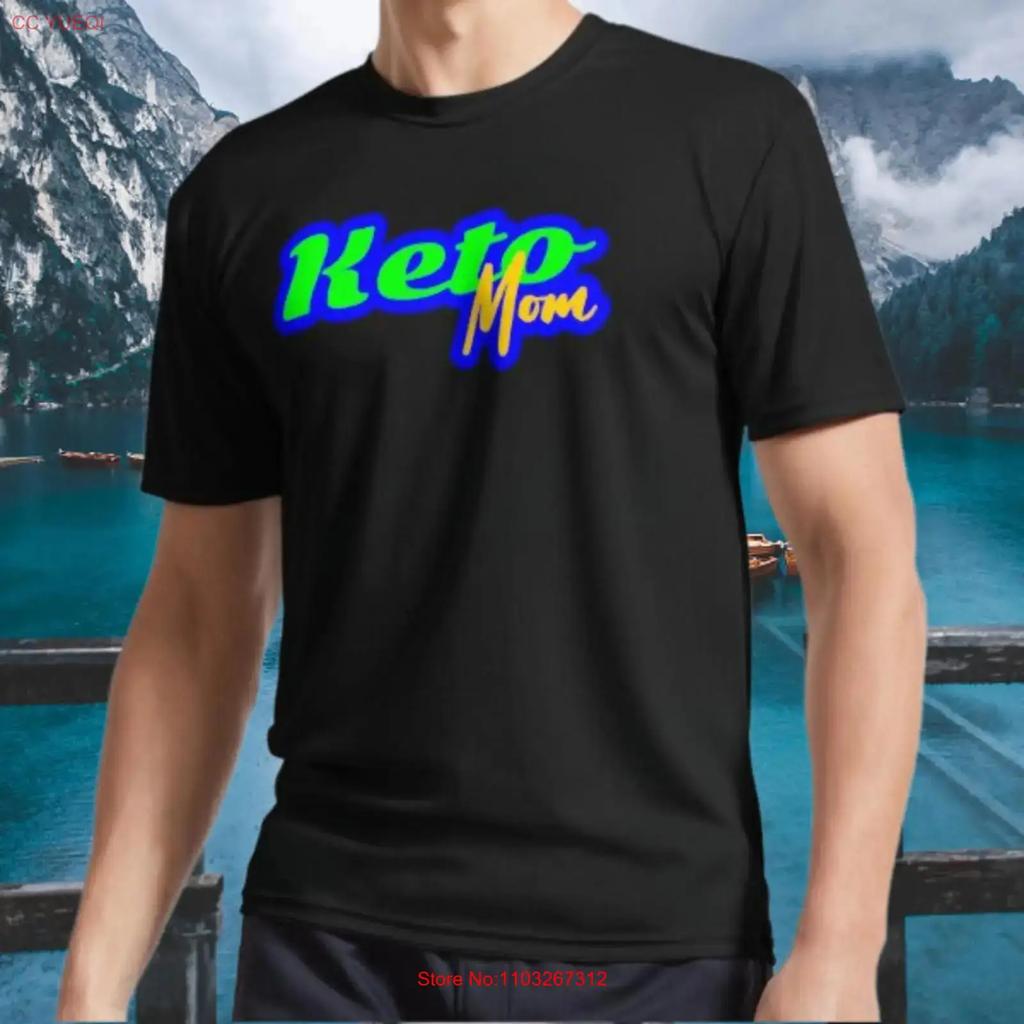 Neues T-Shirt Keto Mom Design Für das Leben Logo Aktiv Lustig Größe S Bis 5XL Vintage Leicht Weich Freizeit Dehnbar Unisex