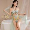 New Plus Size Embroidered Hanfu Style Pajamas with Lace Trim