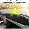 Dashboard Cover For Tesla Model 3 Model Y 2017-, Flannel Dash Cover With Silicone Anti-Slip, Accessories Interior For Tesla Model 3/Y 2017-