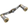 HEIGHTEN Reel Handle with 19mm Compatible with and Abu Garcia Baitcasting Wing Pillar Series Gunmetal 92/95mm Knob, Shimano, Daiwa, Reels, (95mm - &