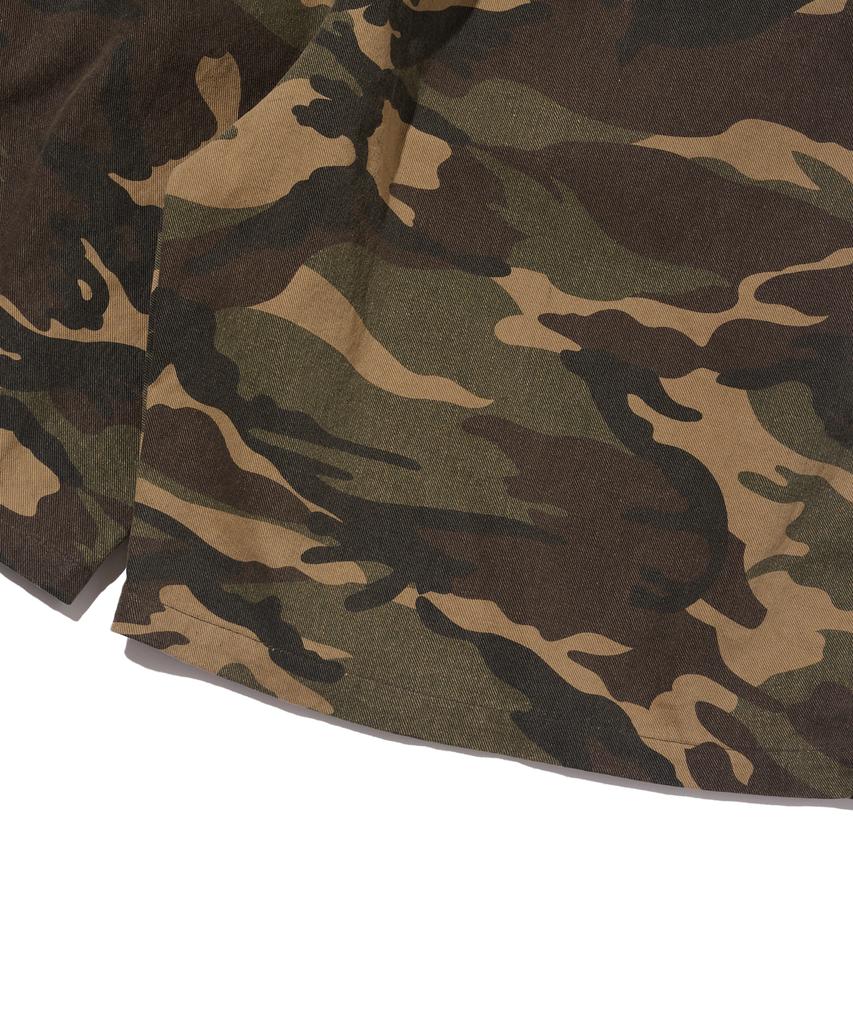 CARGOBROS Camo Pattern Bio Bermuda Pants (Khaki)