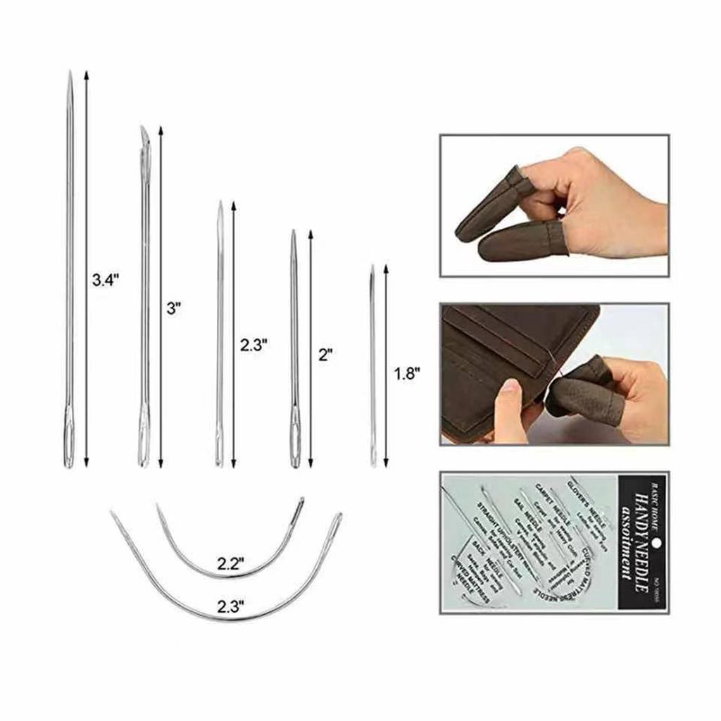28PCS Craft Leather Tools Set DIY Leather Hand Working Tool Kit for Sewing Stiching Carving Printing Cutting
